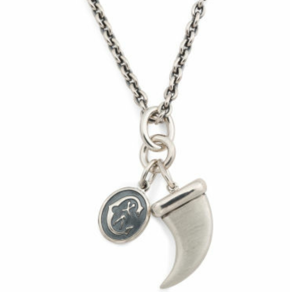 Genuine Charriol Kucha Stainless Steel Horn Necklace